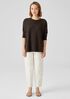 Ultrafine Merino Crew Neck Top in Responsible Wool