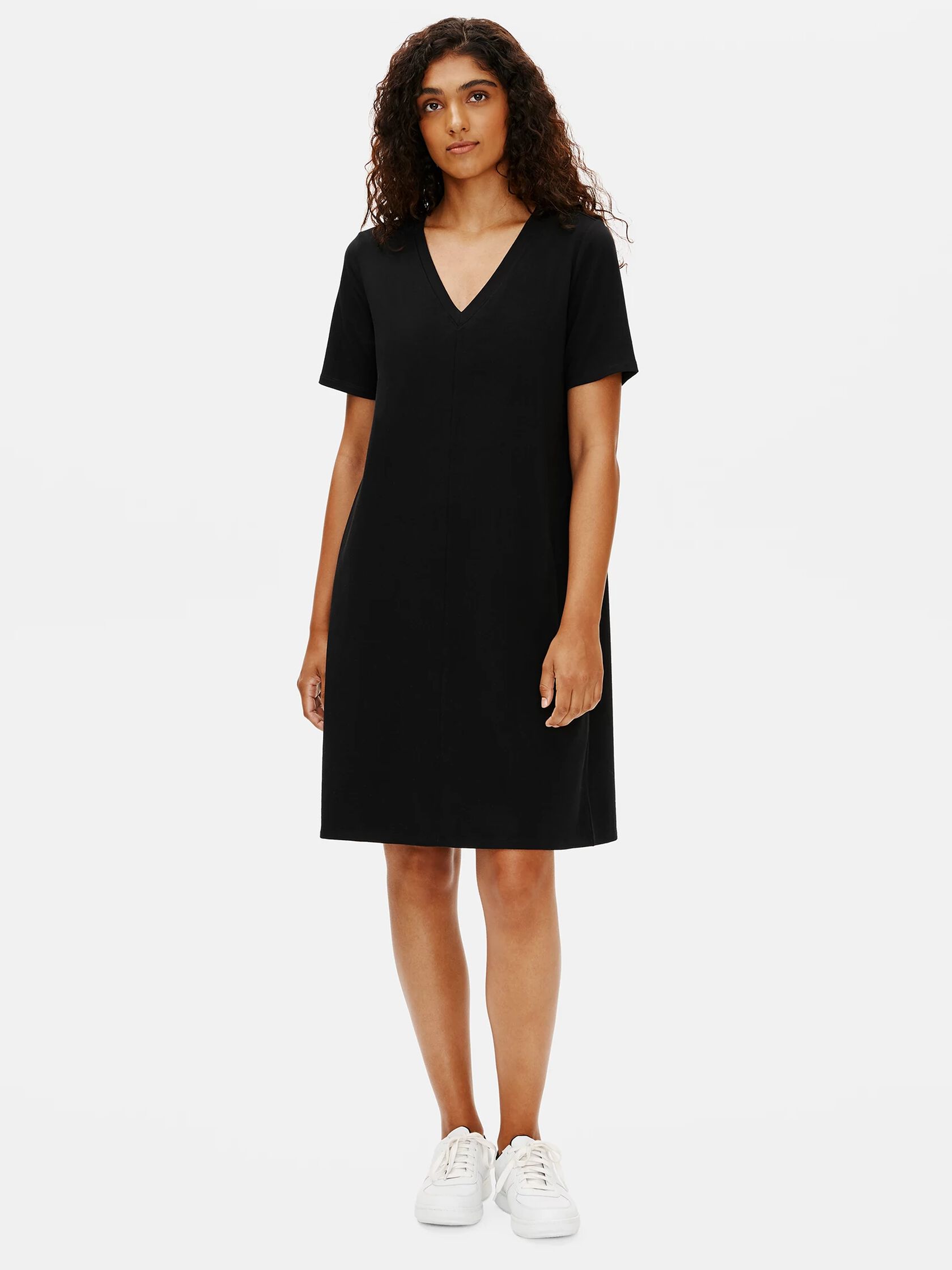 Traceable Organic Cotton Jersey V-Neck Dress
