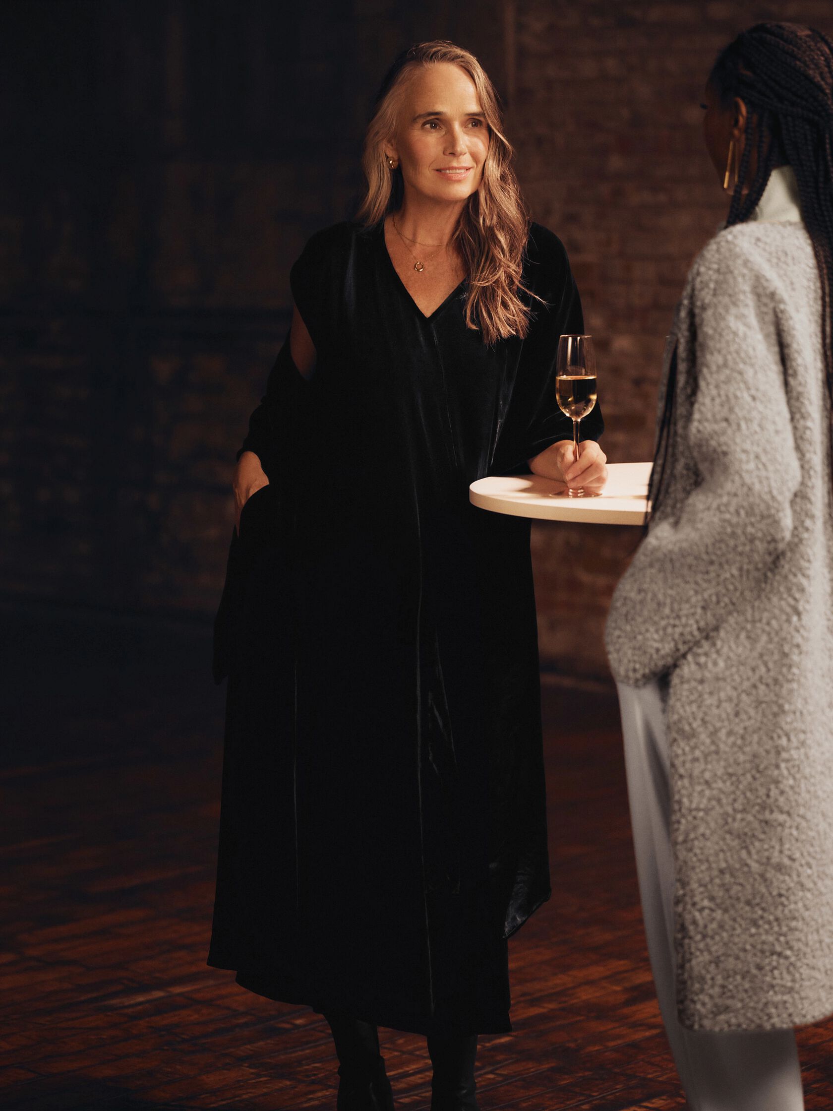 Velvet V-Neck Dress