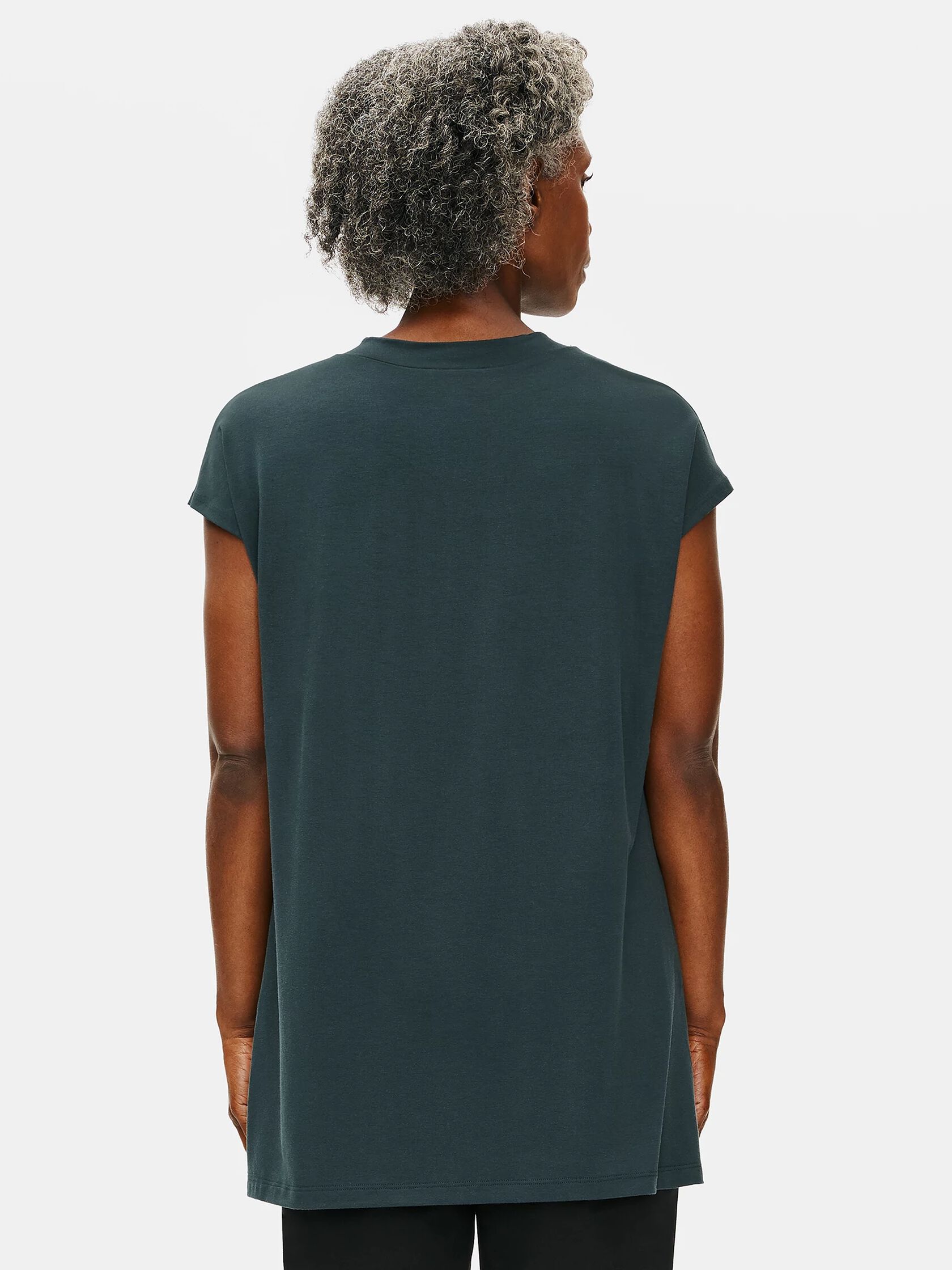 Fine Jersey Crew Neck Tunic