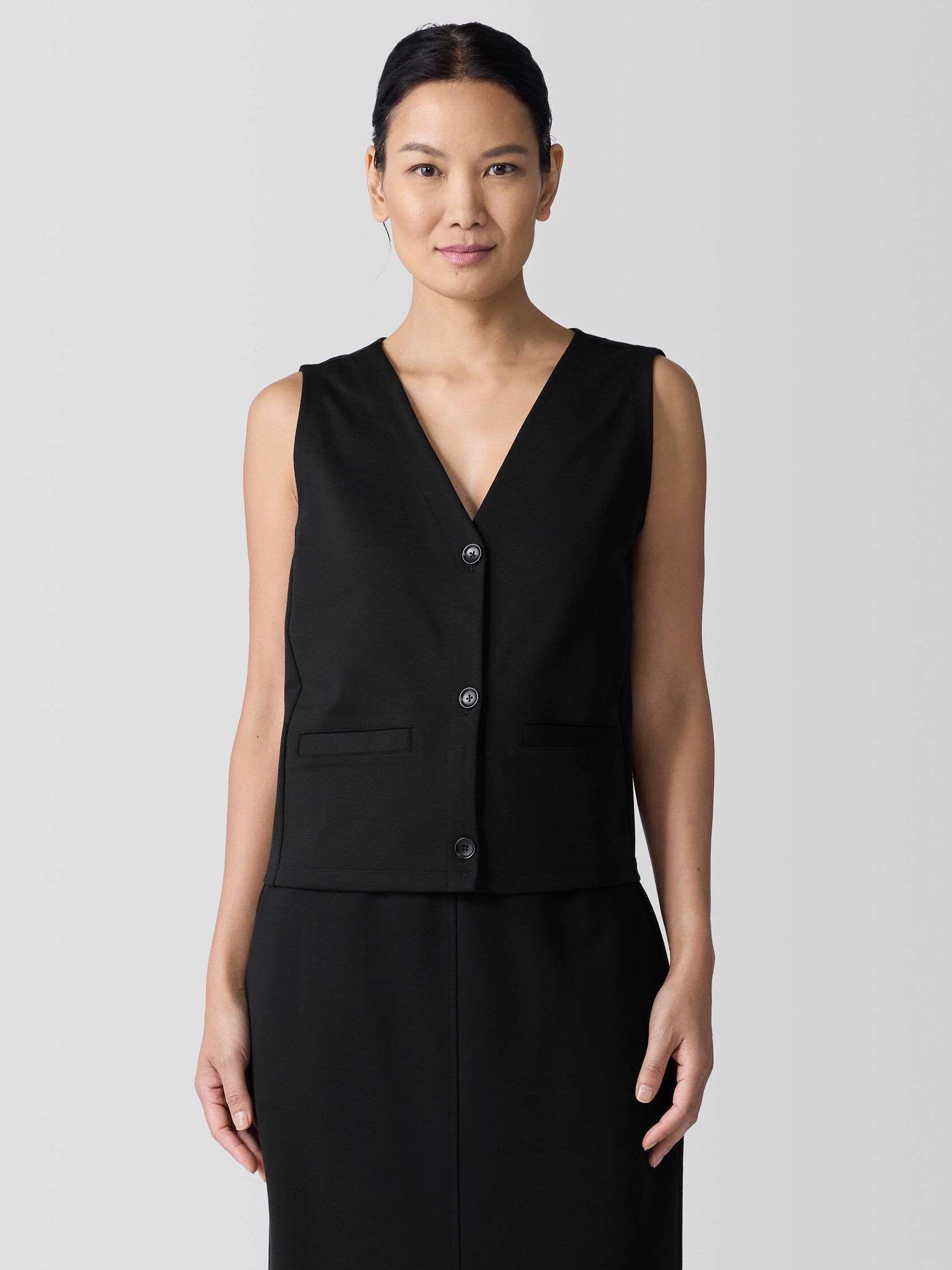 Washable Flex Ponte Vest