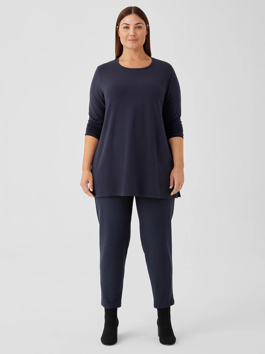 Washable Stretch Crepe High-Waisted Pant