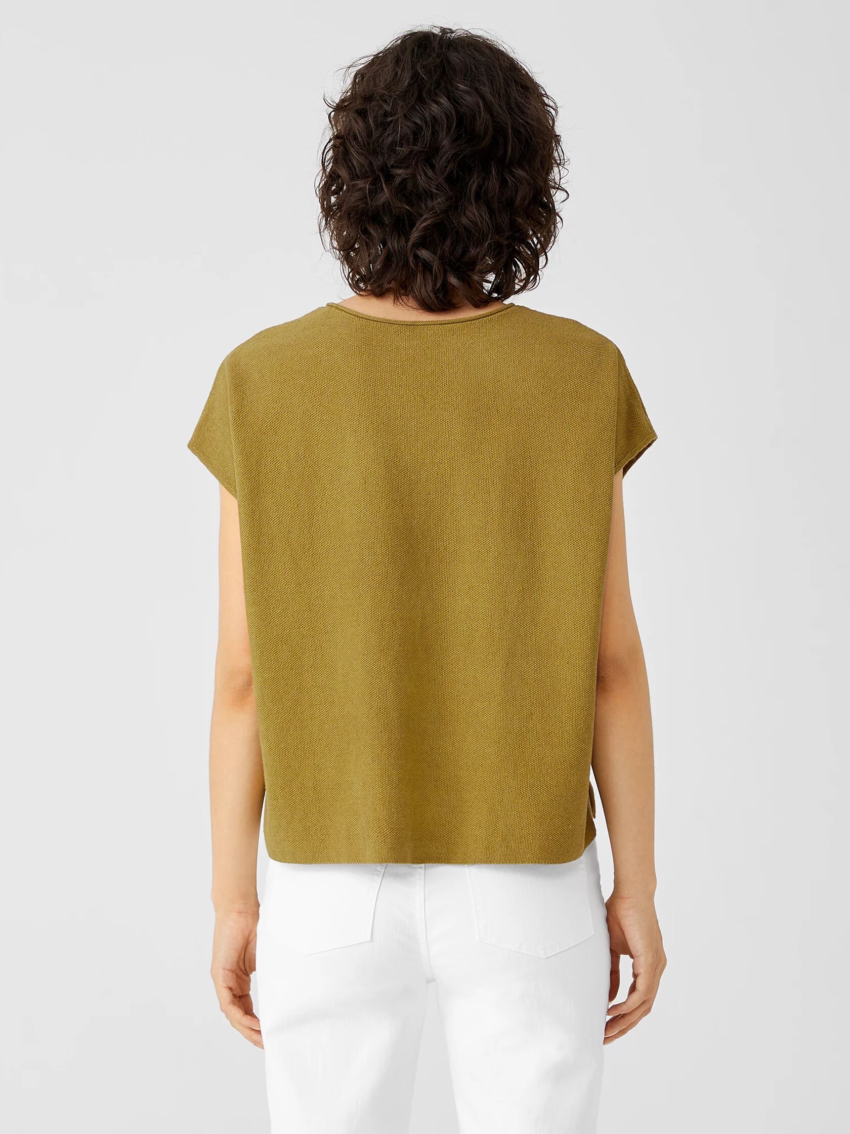 Organic Linen Cotton Seed Square Top