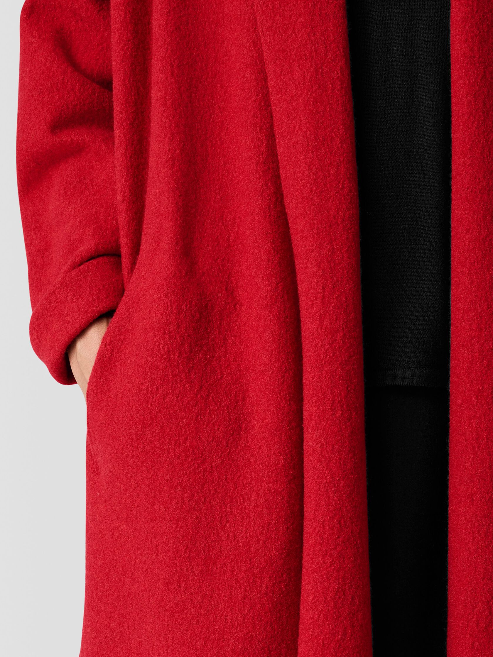 Lightweight Boiled Wool Icon Coat in Regenerative Wool