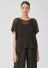 Organic Linen Délavé Bateau Neck Top