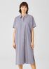 Organic Cotton Slub Jersey Classic Collar Dress