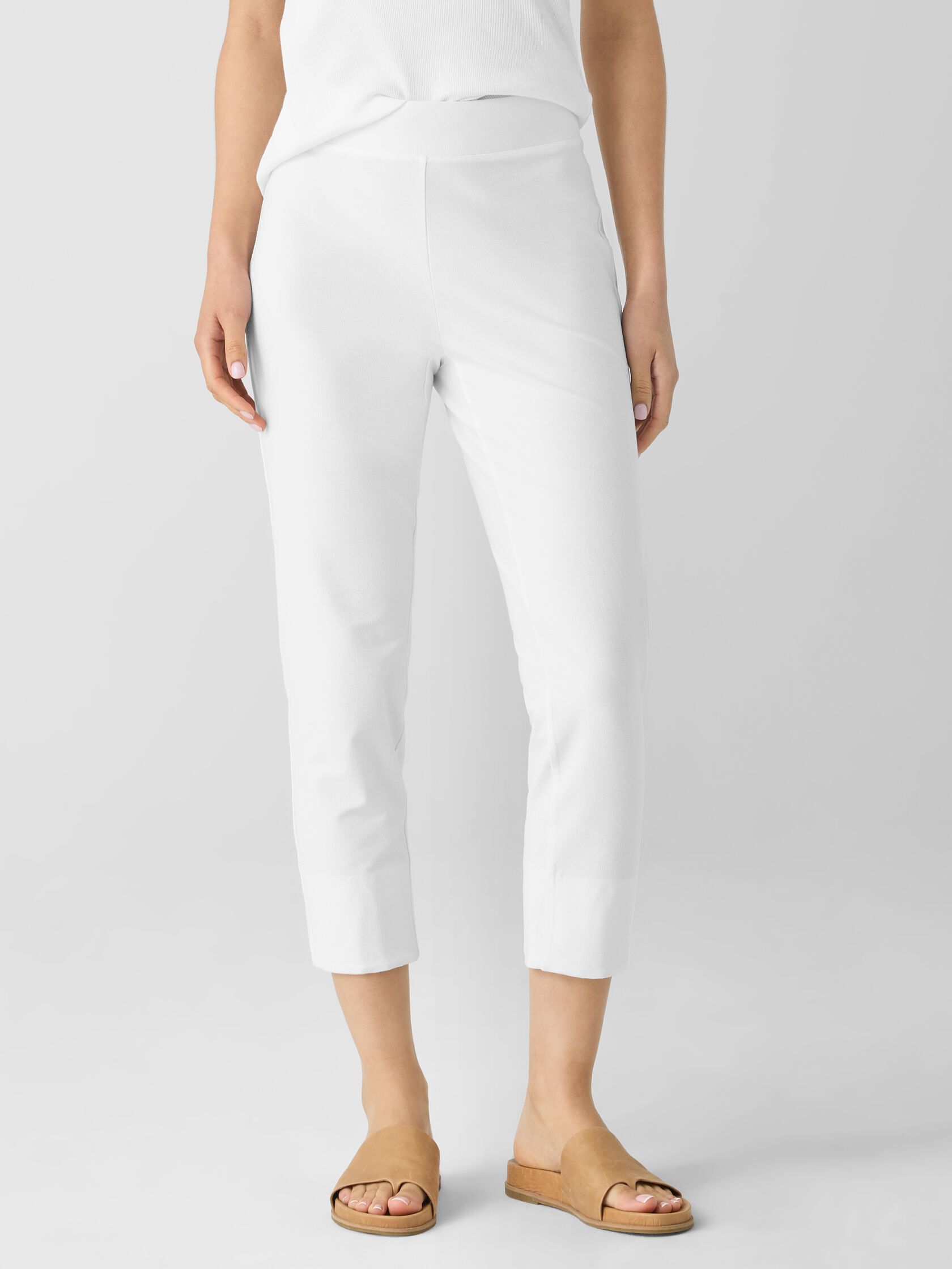 Washable Stretch Crepe Slim Pant