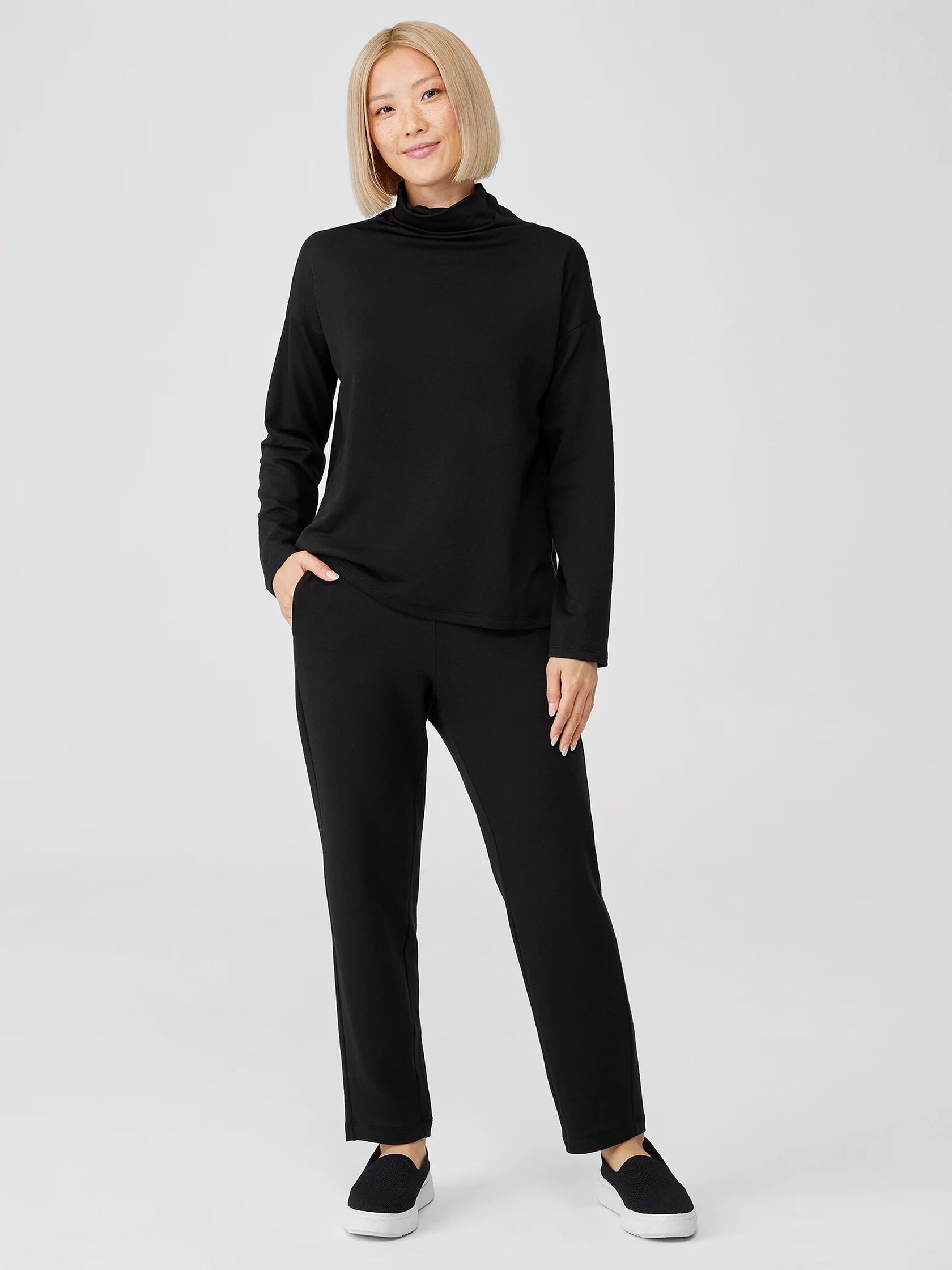 Cozy Brushed Terry Slouchy Pant