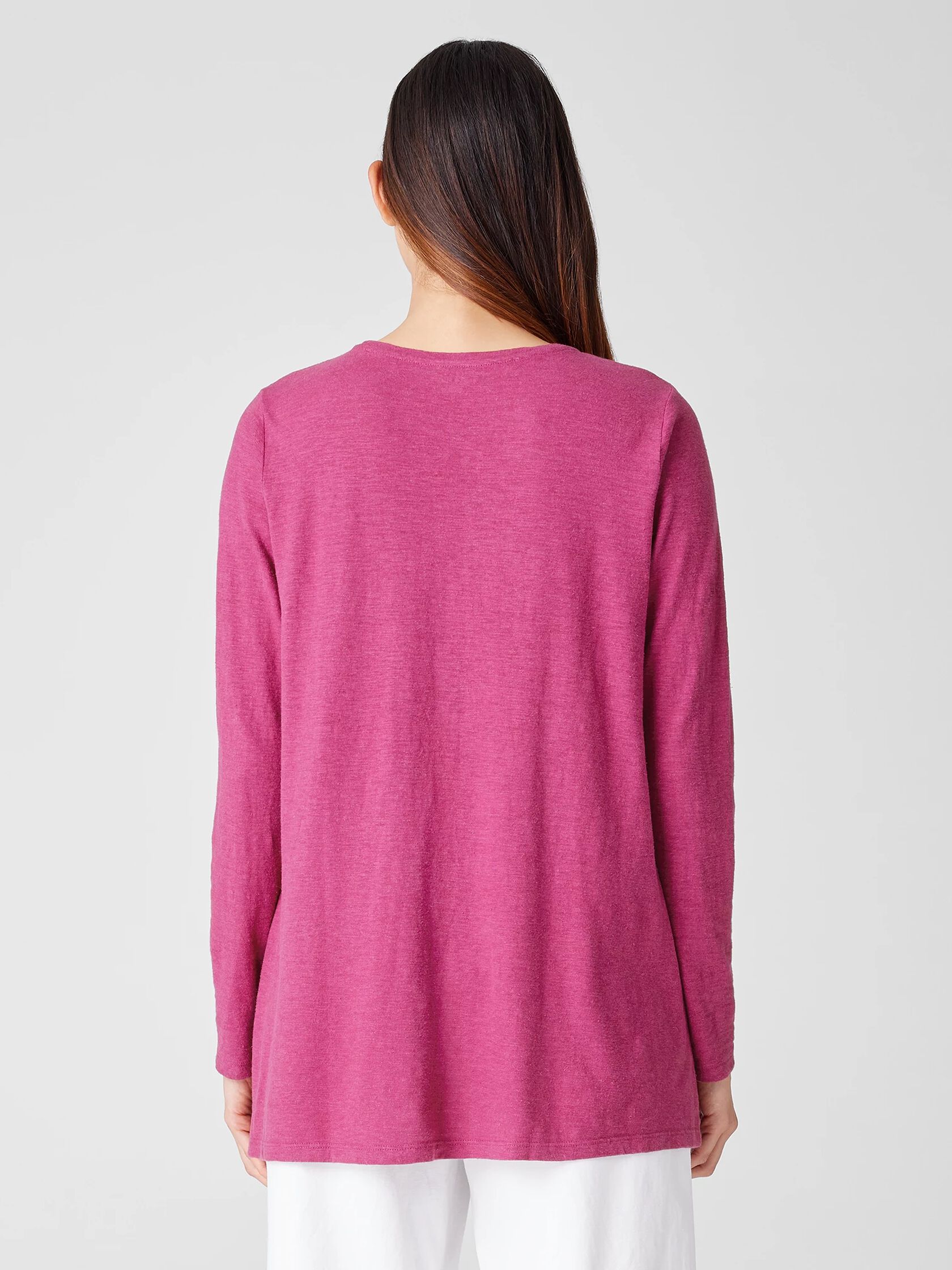 Hemp Organic Cotton Twist Crew Neck Top