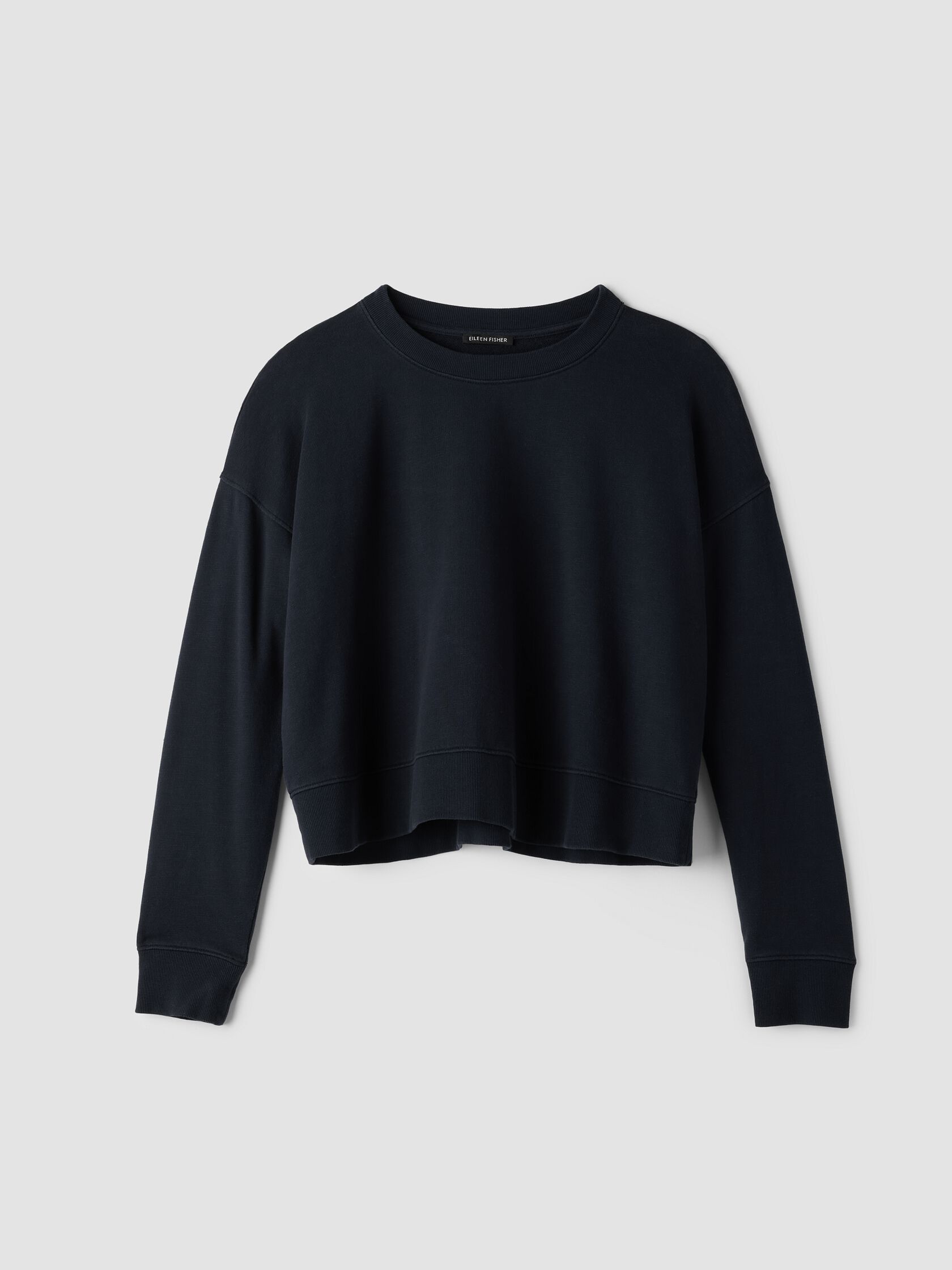 Garment-Dyed Organic Cotton Terry Cropped Box-Top