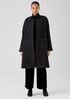 Alpaca Boucle Round Neck Coat