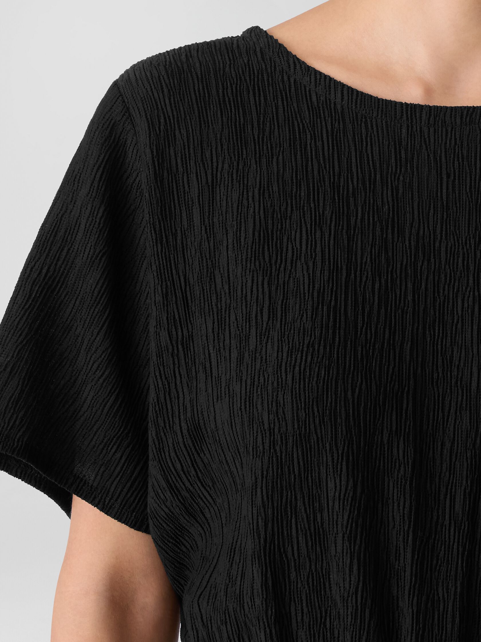 Woven Plissé Jumpsuit