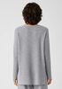 Italian Cashmere V-Neck Long Top
