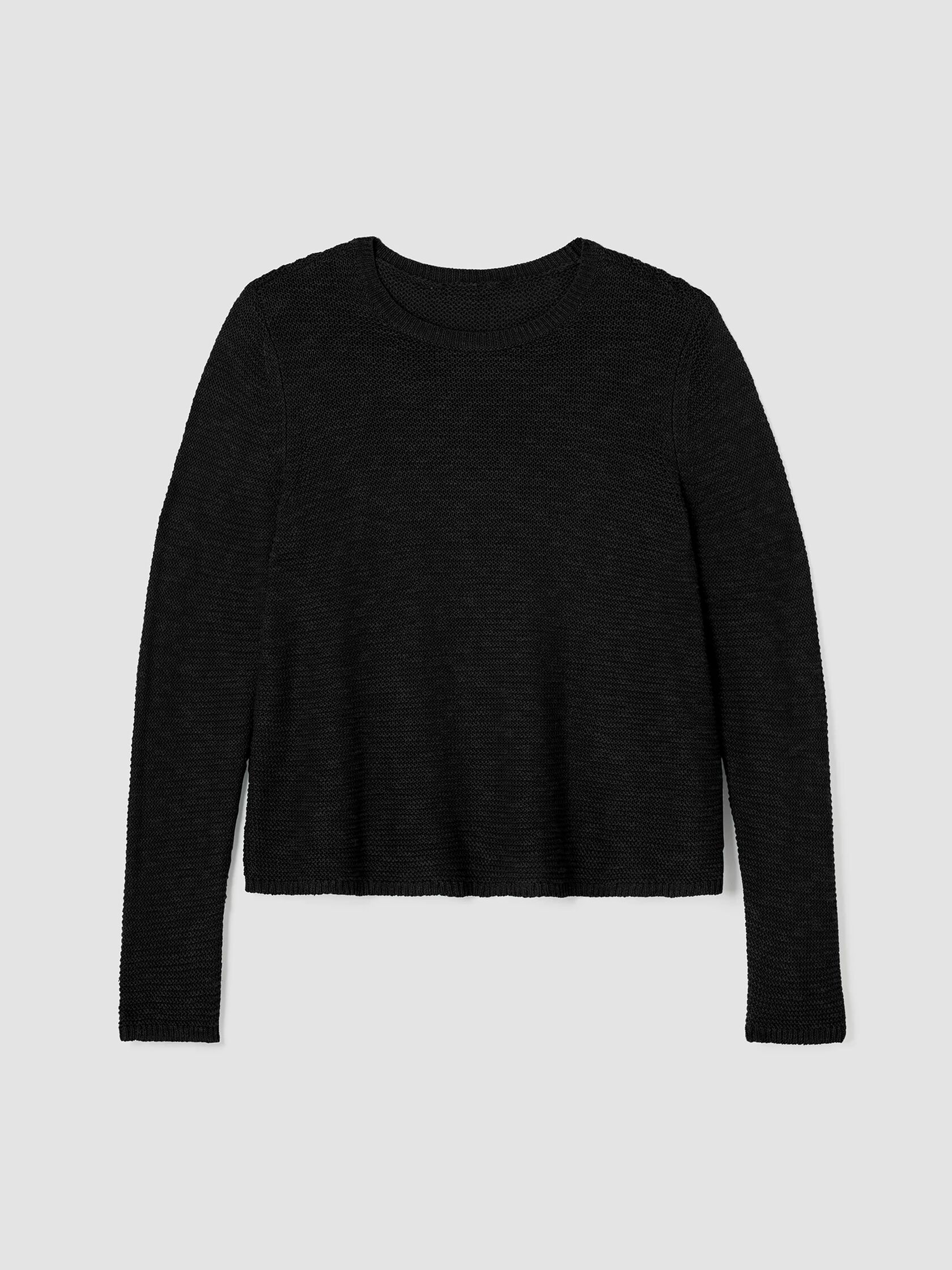 Organic Linen Cotton Crew Neck Top