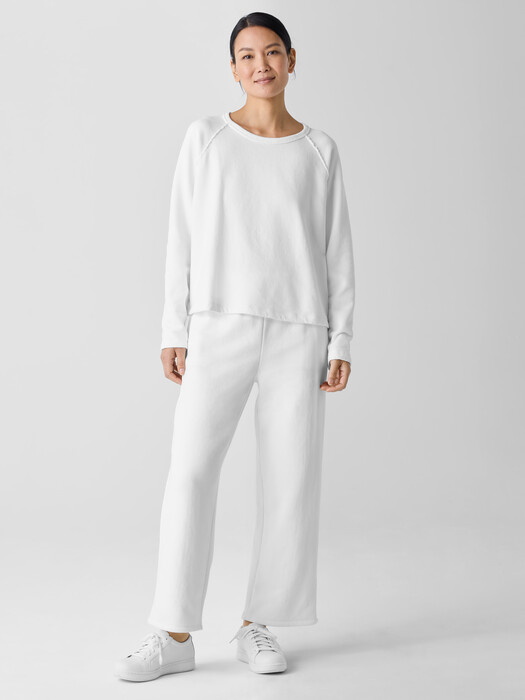 Organic Cotton French Terry Straight Pant