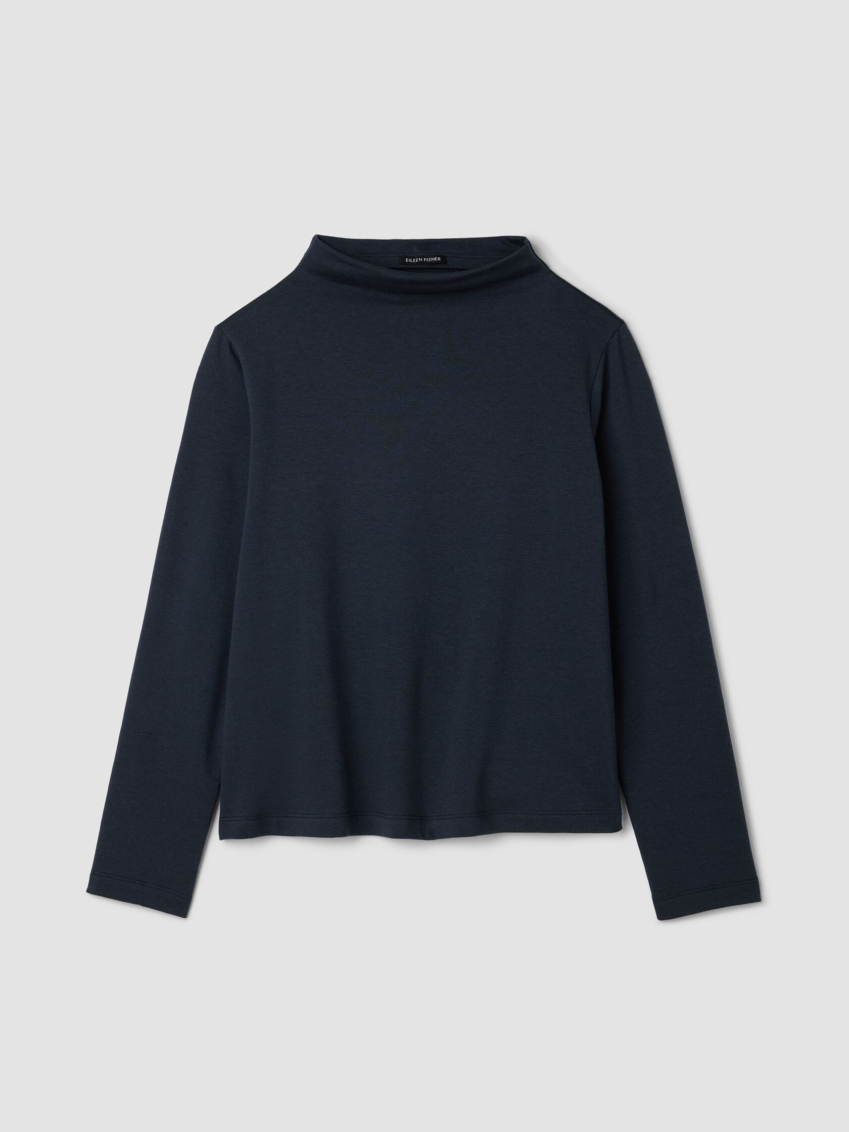 Cozy Brushed Terry Hug Funnel Neck Top