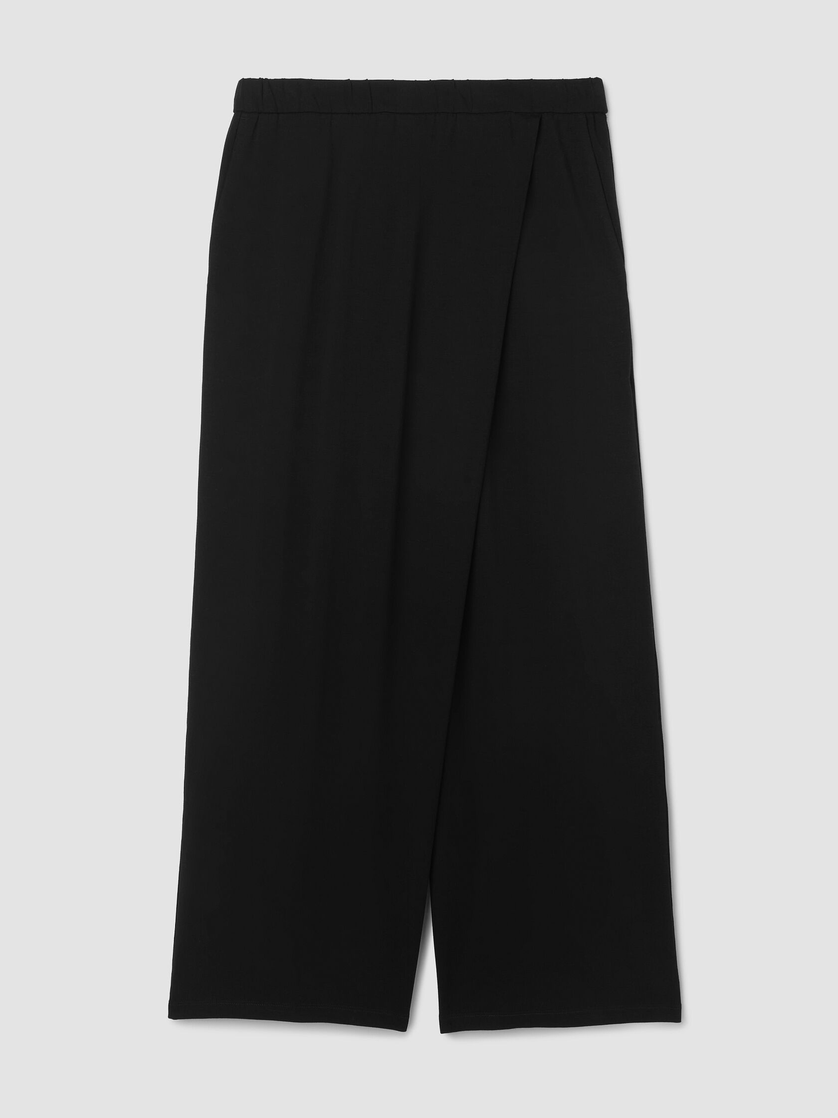 Stretch Jersey Knit Wrap Pant