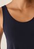 Stretch Silk Jersey Scoop Neck Tank