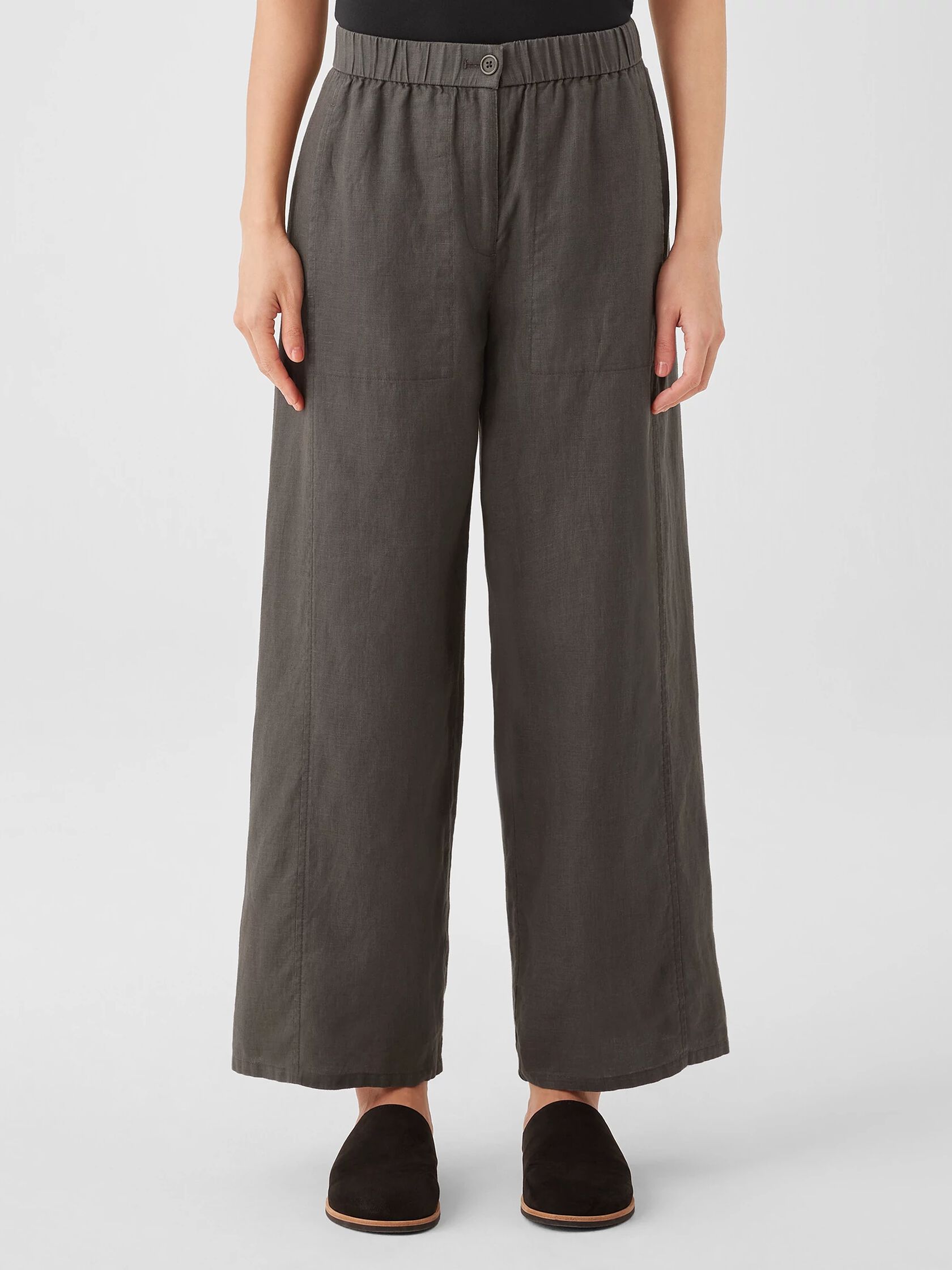 Organic Linen Wide Trouser Pant