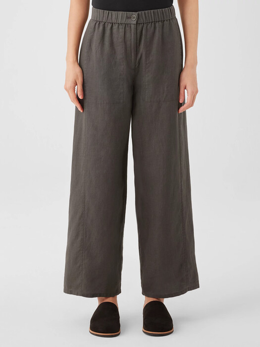 Organic Linen Wide Trouser Pant