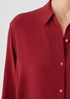 Silk Georgette Crepe Classic Collar Shirt