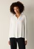 Silk Georgette Crepe Classic Collar Shirt