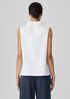 Pima Cotton Stretch Jersey Funnel Neck Tank