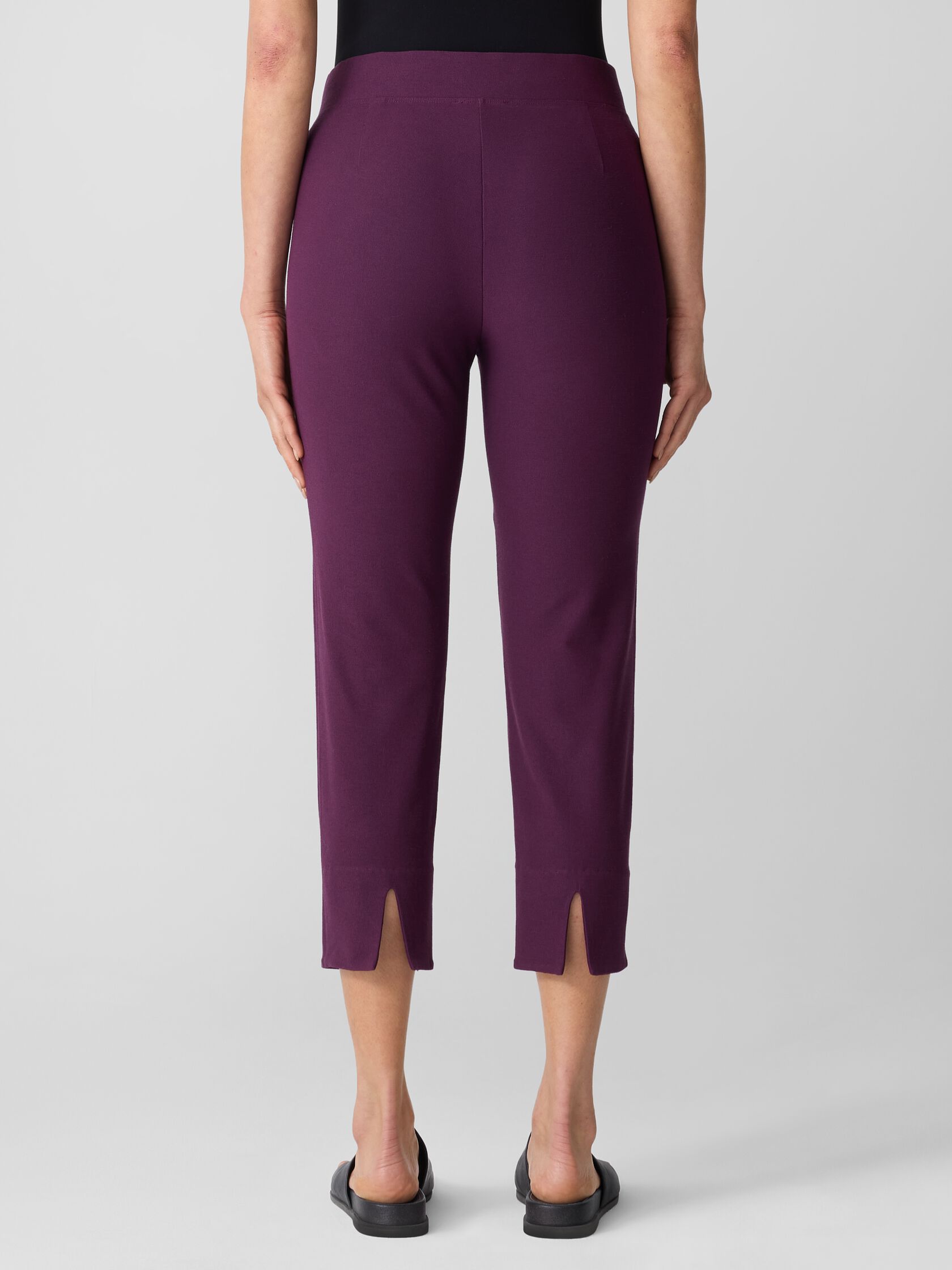 Washable Stretch Crepe Slim Pant