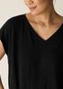 Organic Linen Jersey V-Neck Tee
