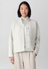 Lightweight Boiled Wool Stand Collar Jacket in Regenerative Wool