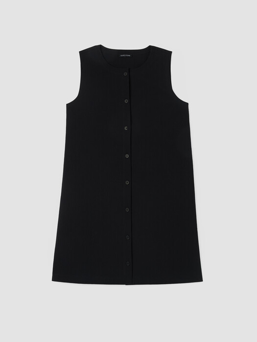 Organic Cotton Pucker Long Vest