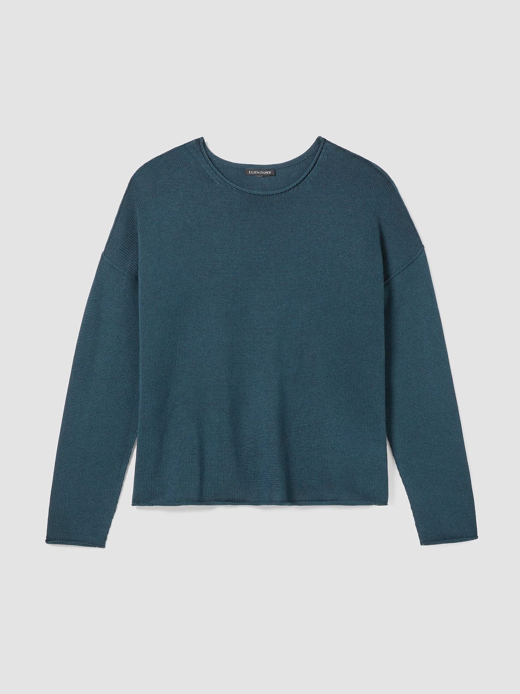 Peruvian Cotton Blend Crew Neck Top