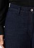 Cotton Stretch Denim Wide-Leg Jean