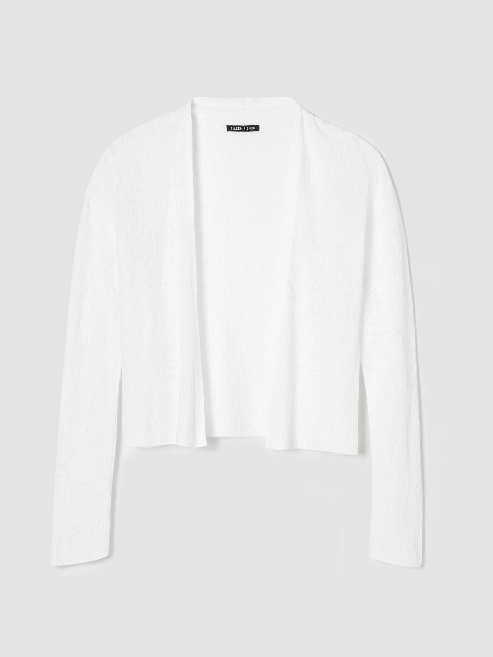Organic Linen Cotton Cropped Cardigan