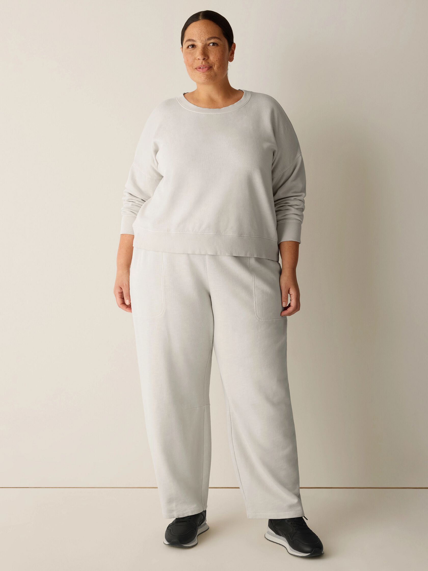 Garment-Dyed Organic Cotton Terry Cropped Box-Top