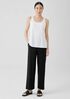 Stretch Jersey Knit Straight Pant