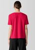 Organic Cotton Slubby Jersey V-Neck Tee
