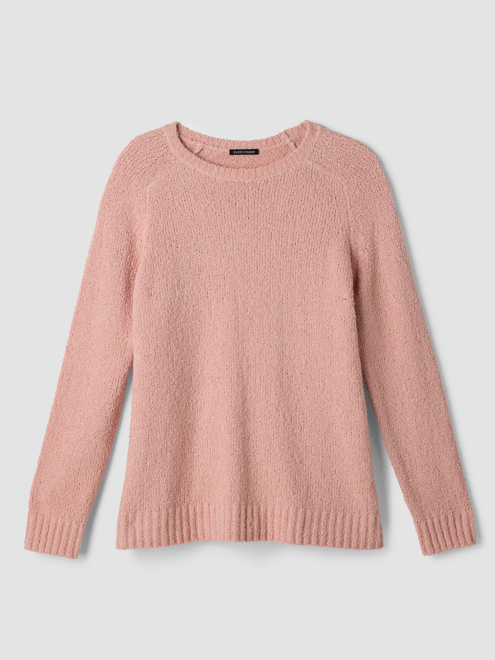 Organic Cotton Fluff Crew Neck Long Top