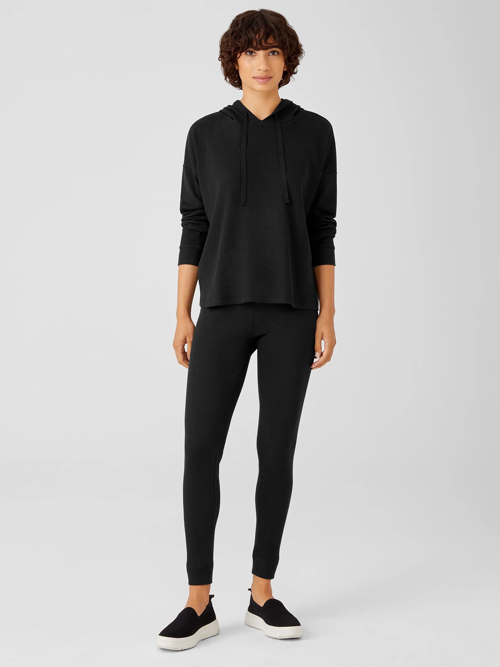 Cozy Waffle Knit High-Waisted Leggings