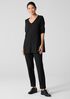 Fine Jersey V-Neck Long Top