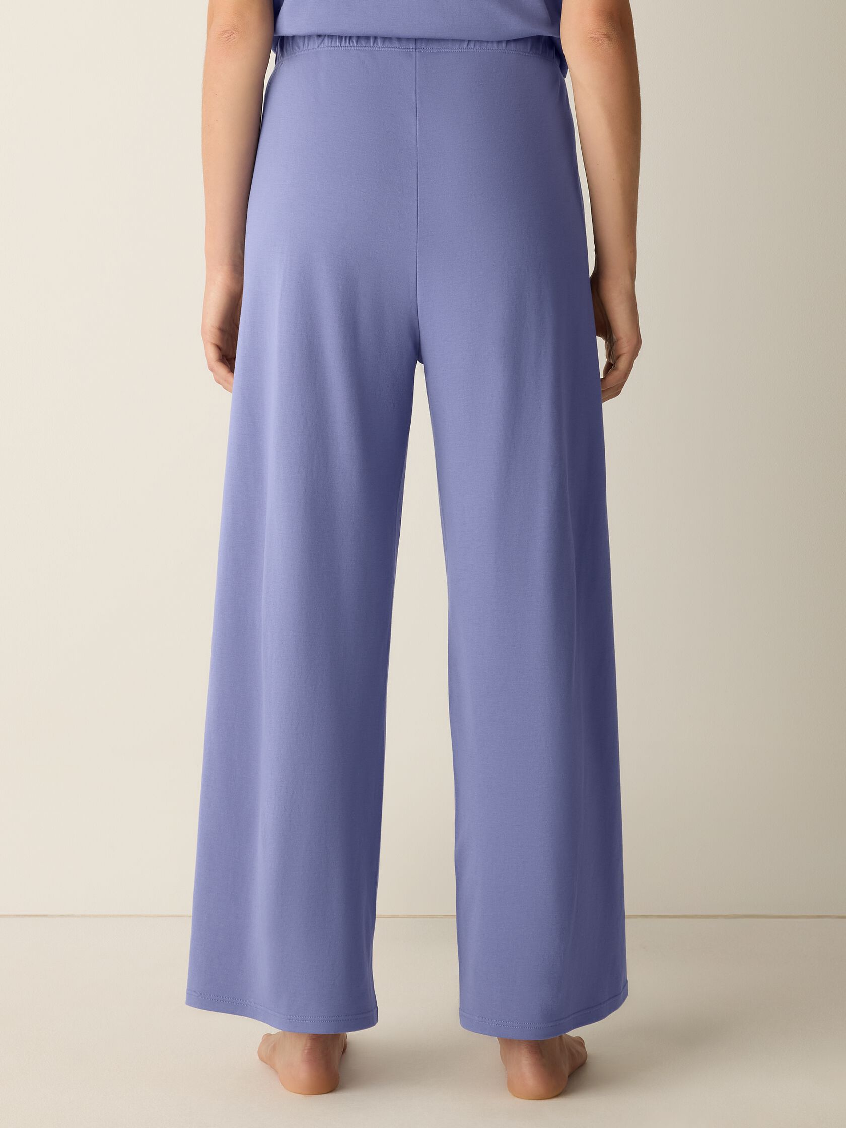 Organic Cotton Interlock Wide-Leg Sleep Pant