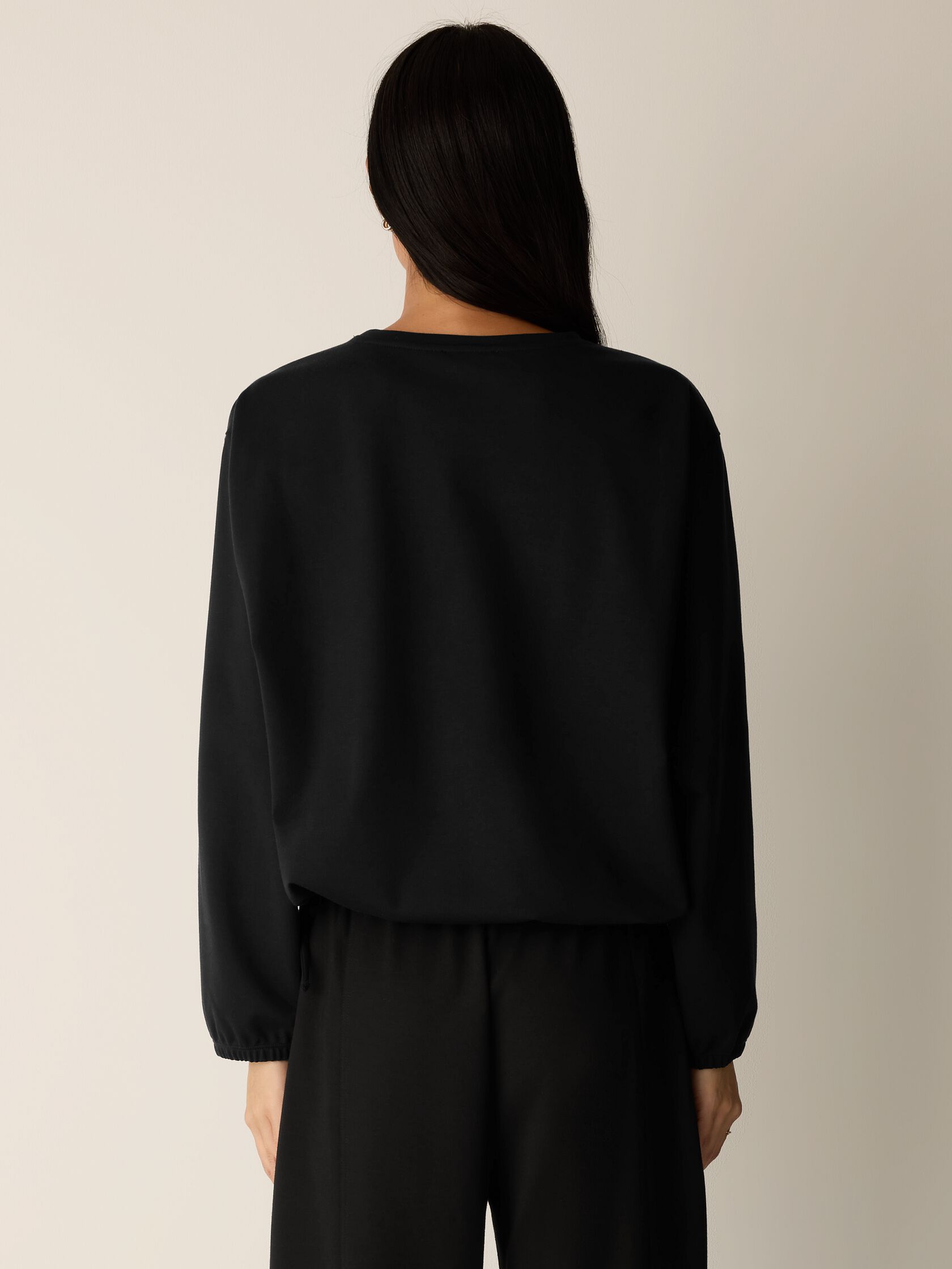 Lightweight Ponte Round Neck Top