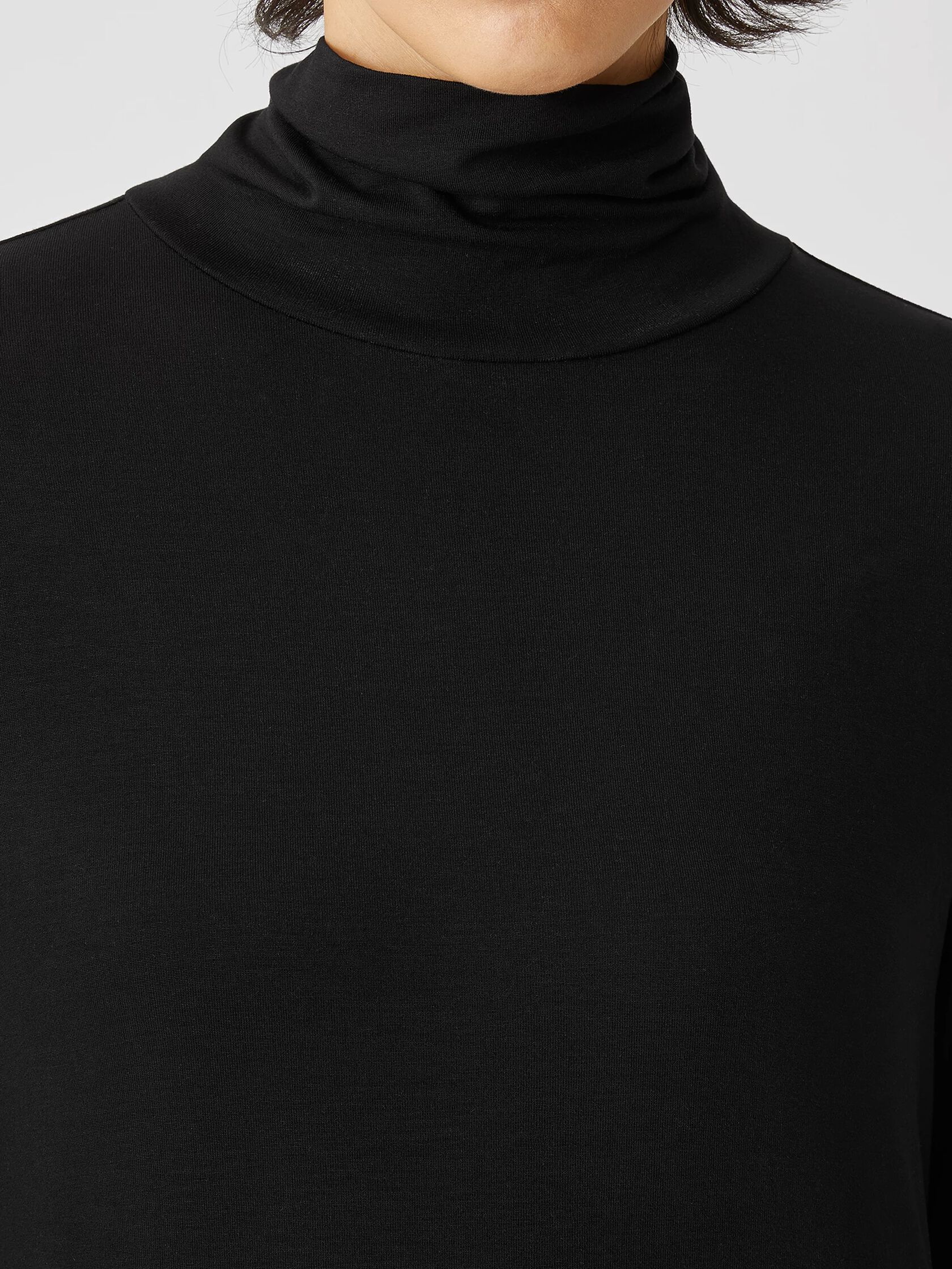 Fine Jersey Scrunch Neck Dress
