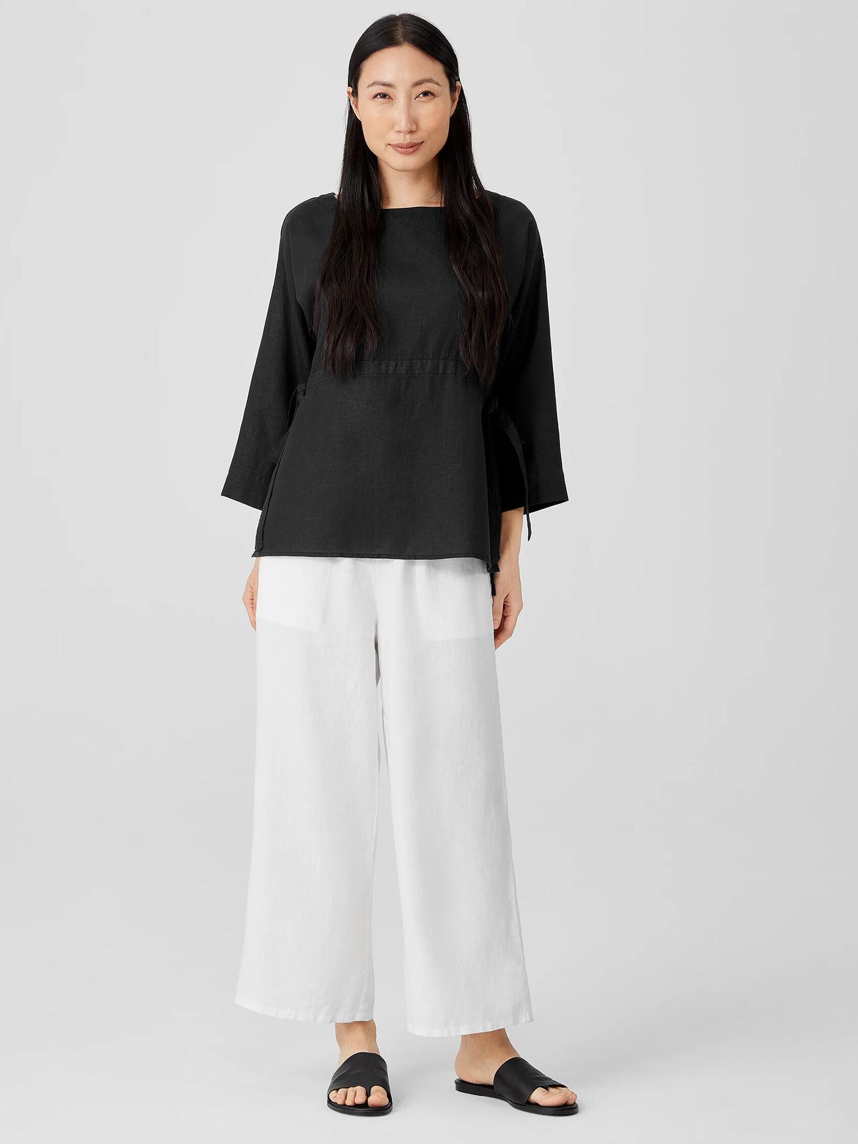 Organic Linen Wide-Leg Pant