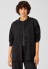 Soft Wool Flannel Mandarin Collar Shirt