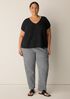 Organic Cotton Pucker Check Tapered Pant