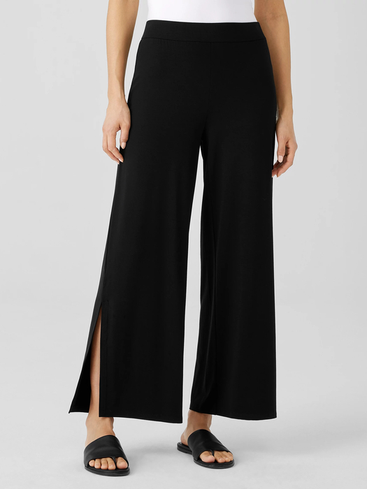 Stretch Jersey Knit Pant with Slits