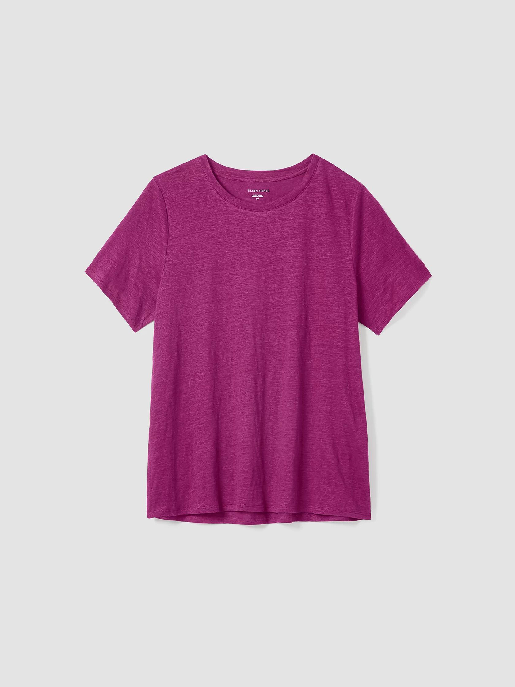 Organic Linen Jersey Crew Neck Tee