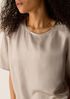 Lightweight Satin Shimmer Tee Dress