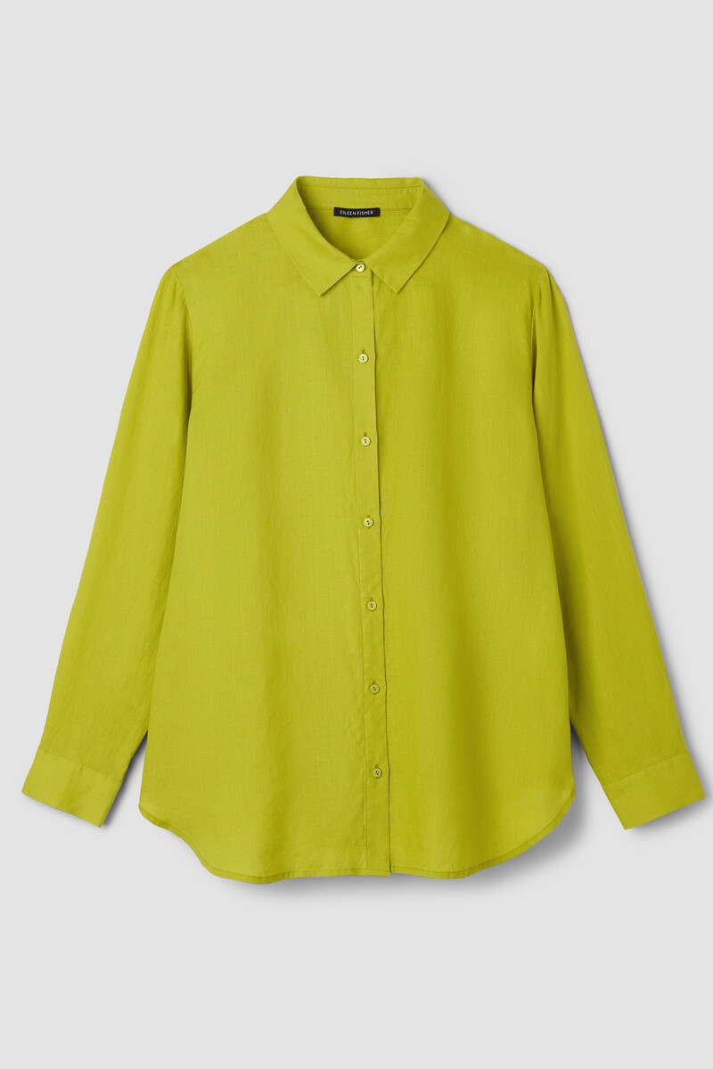 Organic Handkerchief Linen Classic Collar Shirt Organic Handkerchief Linen Classic Collar Shirt